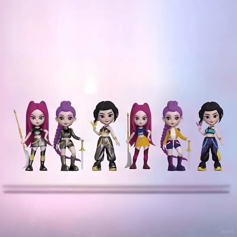 6PCs Anime Collectible Statues