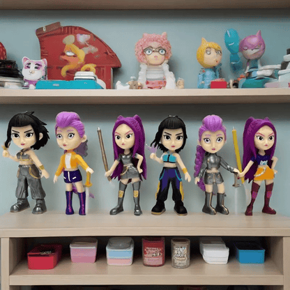 6PCs Anime Collectible Statues